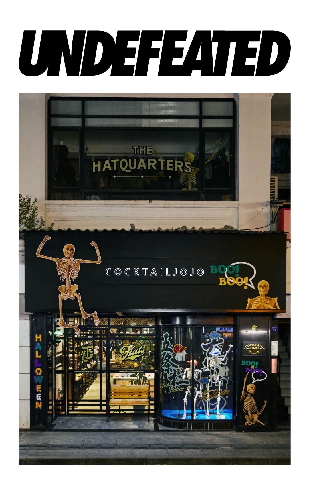 美国潮牌UNDEFEATED联手广州本土帽子品牌店COCKTAILJOJO.，在广州东